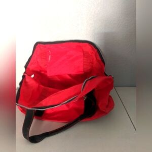 Vintage Retro Red Duffle Bag Travel Carry On Gift